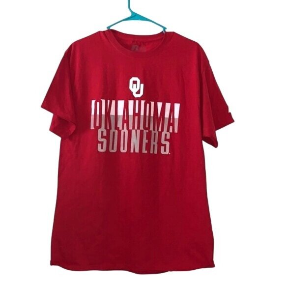 Oklahoma Sooners Red T-Shirt Large NWOT 100% Cotton Unisex Graphic Tee - Picture 1 of 6
